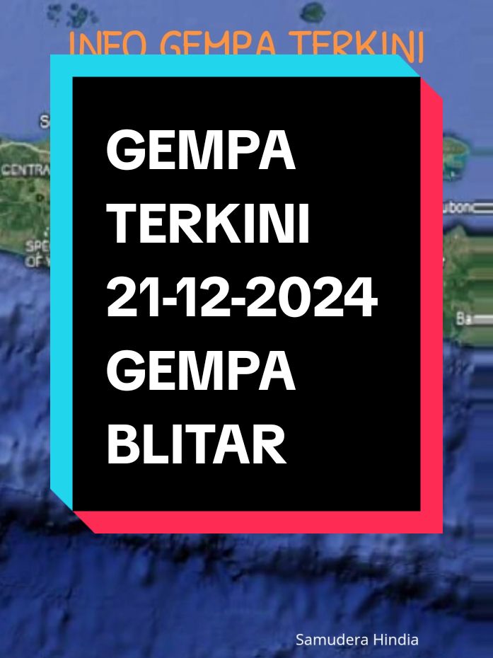 GEMPA TERKINI 21 DES 2024 PUKUL 14:54:09 WIB GEMPA BLITAR #infogempa #gempa #gempabumi #fyp #foryou 