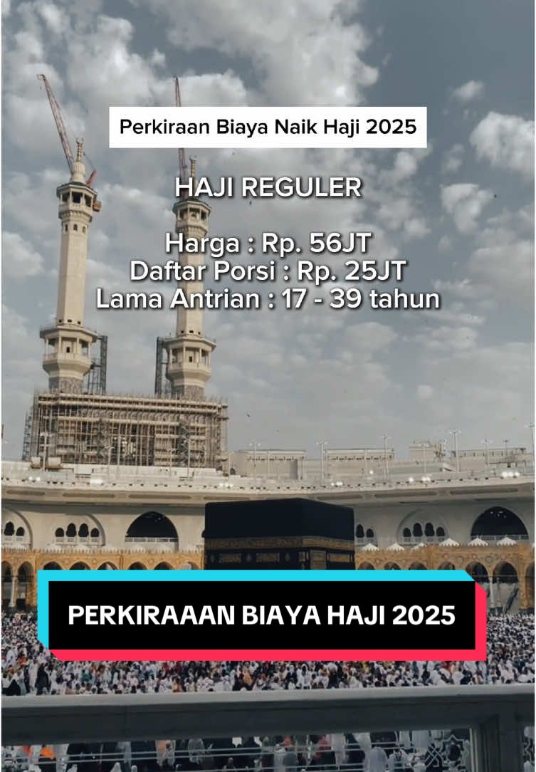 💡 Estimasi biaya Haji 2025 Kamu tim Haji Reguler atau Haji Furoda? 🕋 Yuk, simak video ini untuk tahu perbedaannya dan sesuaikan dengan rencana kamu! ✨ 🌟 Yuk, wujudkan perjalanan spiritual Anda ke Tanah Suci bersama Al Hijrah Tour! 🌟 💫 Cukup dengan membayar DP sebesar $10.000, Anda sudah bisa Haji Furoda!  🕋 Jangan tunda lagi, pesan sekarang untuk pengalaman ibadah yang nyaman dan eksklusif!  🌟 Detail Paket Haji Furoda 23 Hari:  📅 Keberangkatan: 29 Mei - 20 Juni 2025 (Rute: JED - JED dengan Emirates Airlines)  🏨 Hotel Makkah: Conrad / Jumeirah  🏨 Hotel Madinah: Dar Al Eiman Al Haram  💵 Harga Paket:  - Quad: $24.000  - Triple: $26.000  - Double: $28.000  📌 Pembayaran:  - Pembayaran dengan Dollar atau Rupiah (kurs menyesuaikan saat pembayaran).  - Transfer ke rekening BSI Dollar: 7270622075 (A.n. PT. Alhijrah Khalifah Mulia).  ✨ Include dalam Paket:  ✅ Visa Haji  ✅ Tiket Pesawat PP  ✅ Hotel sesuai program  ✅ Akomodasi Bis  ✅ Makan 3x sehari (fullboard)  ✅ Pelayanan intensif  ✅ Bimbingan Manasik  ✅ Audio Haji  ✅ Asuransi perjalanan  ✅ Handling bandara  📍 Kantor:  Jl. Ahmad Yani No. 341, Pabelan, Sukoharjo  📞 Kontak:  📲 0811-2806-5666  📲 0857-0743-4579  📸 Instagram: @alhijrahtour_id  ✨ Wujudkan impian ibadah Haji Anda dengan nyaman dan tanpa ribet. Hubungi kami sekarang! 🕋 #Haji #Umrah #Hajireguler #Hajiplus #Hajifuroda #Hajimabrur #Makkah #Madinah #MasjidilHaram #MasjidNabawi #Kabah #TanahSuci #HajiFurodaRiau #HajiFurodaSurabaya #Haji2025 #Umrah2025 #JamaahHaji #HajiIndonesia #PaketHajiFuroda #HajiMudah #IbadahHaji #HajiFurodaJakarta #HajiFurodaMedan #HajiFurodaKalimantan #HajiTanpaAntri #TurHaji #TravelUmrah #HajiPontianak #UmrahPlus #hajikemekah 