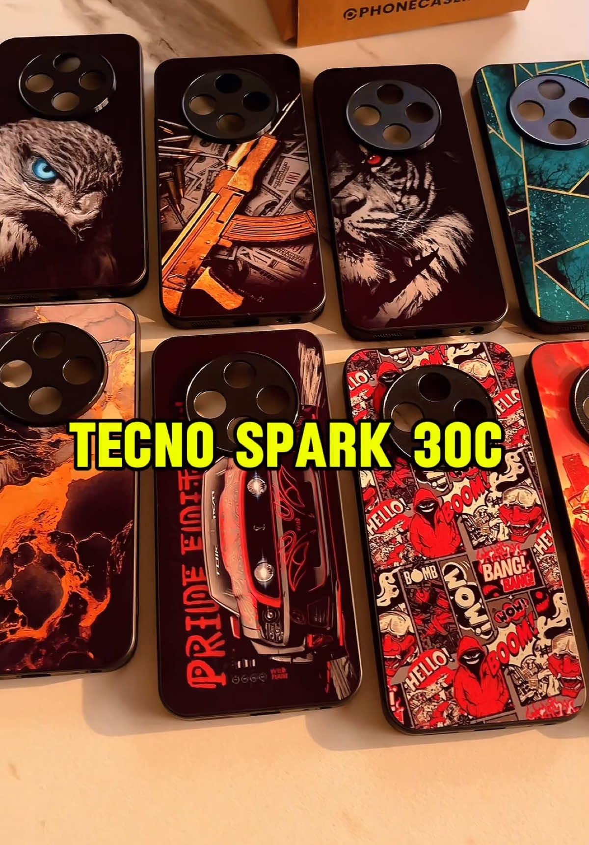 Tecno Spark 30C All New Branded Cases & Covers now on SALE get upto 40% off with Free Fast Cash on Delivery all across Pakistan. 200+ New designs for your Phone model.
➡️ Upto 15ft drop Protection
➡️ Soft shockProof Rubber inner and Edges material
➡️ 7-Days Easy Replacement & Refund Policy.
➡️ Real Camera video, we deliver what we show
➡️ Click on Shop Now