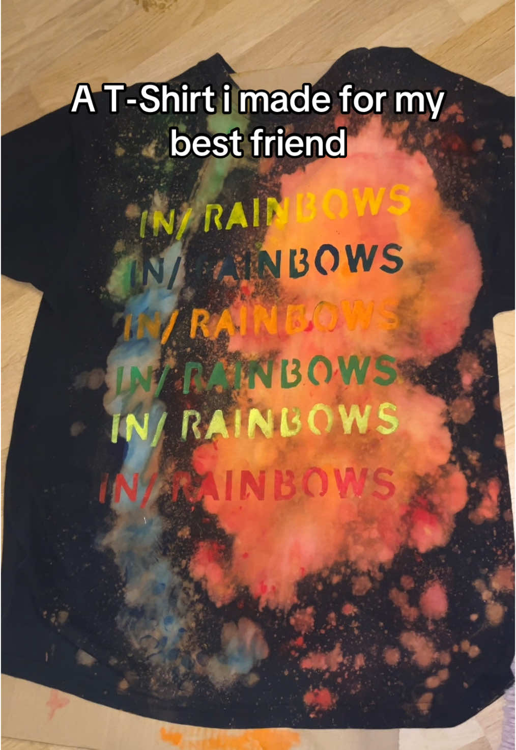 @sockeyeesalmon #radiohead #inrainbows #bodysnachers #bestfriend #friend #gift #christmas #DIY #diyshirt #thomyorke 