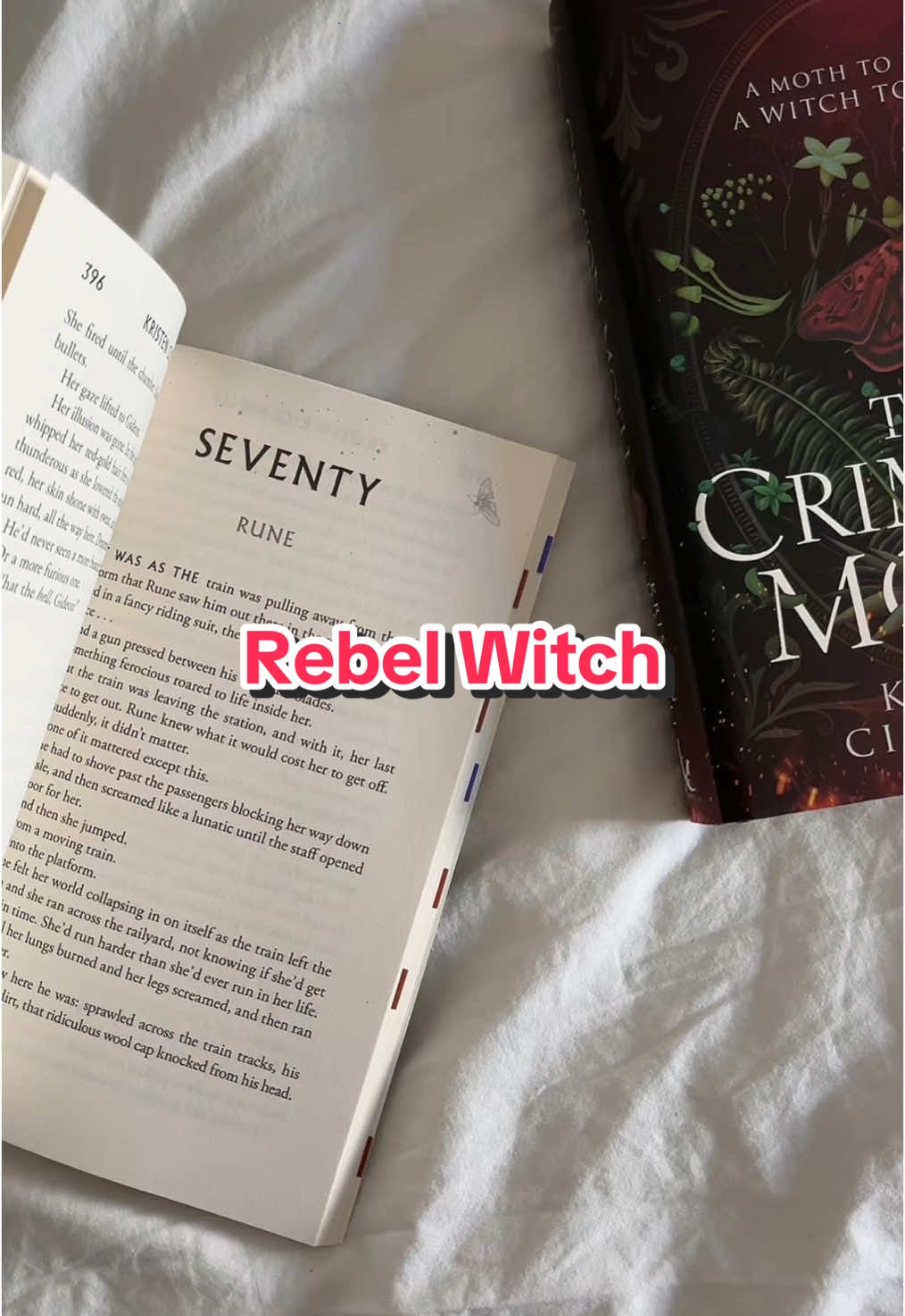 (quote is already shared on the author’s instagram so no spoiler) I can’t wait for you guys to read this AAAAAH✨🩶 @HarperVoyagerUK 🌙  #BookTok #bookish #bookrecommendations #thecrimsonmoth #heartlesshunter #rebelwitch #bookquotes #enemiestolovers #romantasy 