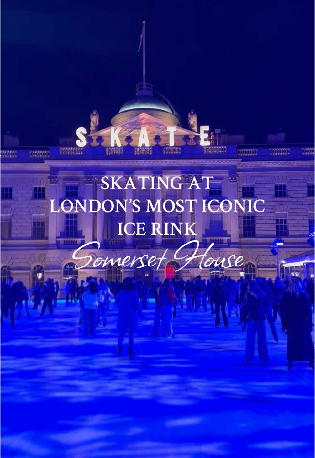 ✨ Getting on the ice at the most iconic ice rink in London❄️⛸️ Skate at Somerset House this festive season and experience the ultimate winter magic under the stars. 🌌🎄 Surrounded by stunning festive lights ✨ and London’s iconic architecture 🏛️, it’s the perfect winter outing for friends 👯‍♀️, family 👨‍👩‍👧‍👦, or even a dreamy date night! 💕❄️ 📍 @Somerset House 🗓️ Dates: 13 Nov 2024 - 12 Jan 2025 🎟️ Ticket Prices: 	•	Adults: £15.00 - £26.50 	•	Children: £10.00 - £15.00 💡 Pro Tip: Book an evening slot for the most magical atmosphere 🌟 and make the most of your visit. Don’t forget to grab a cozy hot chocolate ☕️ from the rinkside café after your skate! #SkateSomersetHouse #SomersetHouse #IceRinkLondon #WinterInLondon #ChristmasInLondon #IceSkatingLondon #LondonThingsToDo #LondonChristmasMagic #FestiveLondon #VisitLondon #FYP #HolidaySeason #DreamyLondon #WinterActivities #SomersetHouseIceRink #London #Londra #LondonIceRink #NovemberInLondon #DecemberInLondon #LondonActivities #ThingsToDoInLondon #ExploreLondon@Somerset House @Visit London 