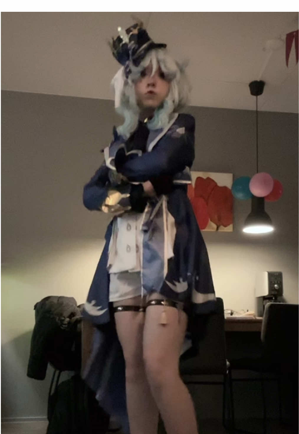 #FURINADEFONTAINE — i dont reccommend doing this in heels or a genshin cosplay ansyays filler post :: #fy #fyp #foryoupagе #furinagenshin #furinacosplay #genshinimpac #genshinimpactcosplay 