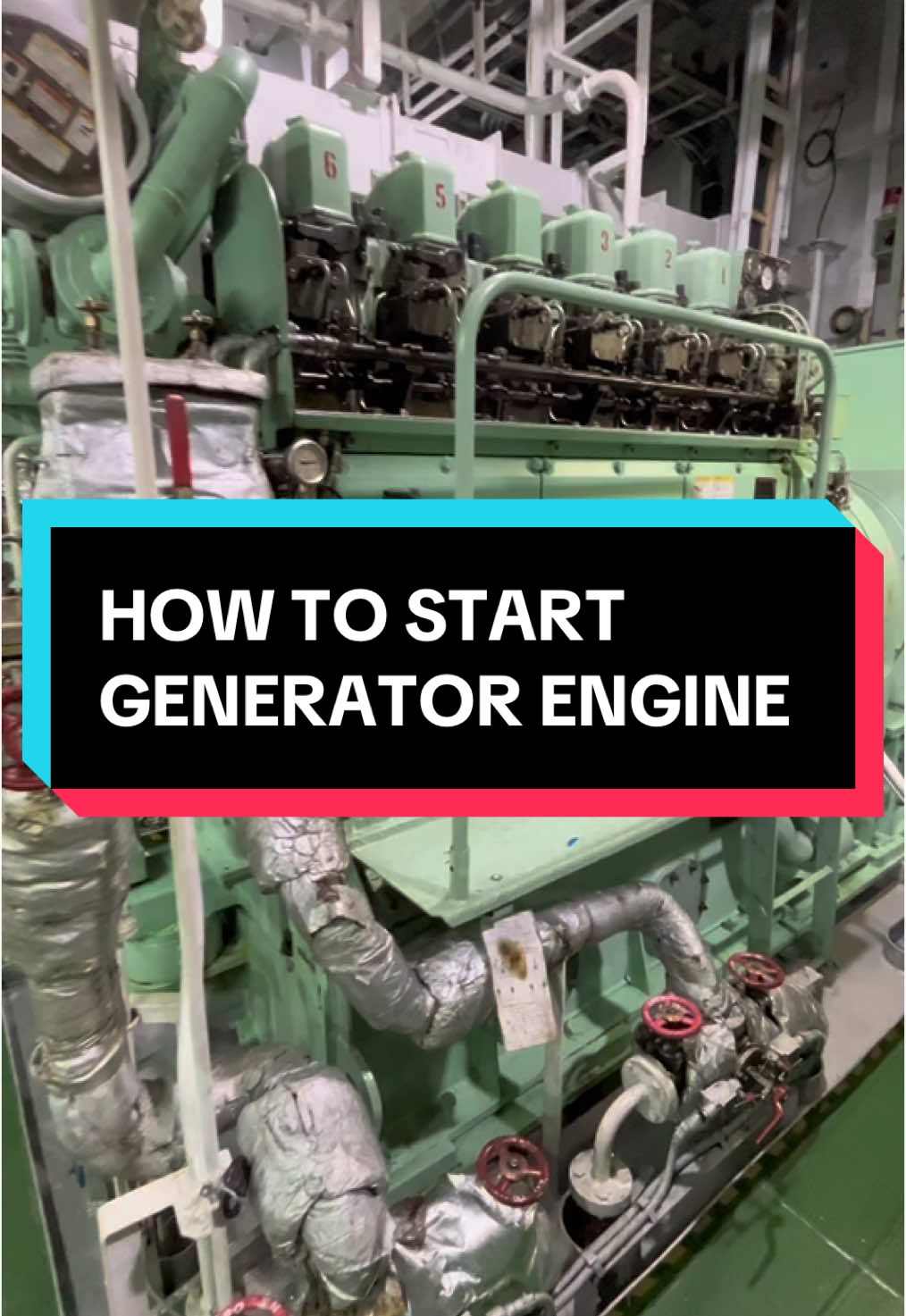 BACA CAPTION !!!!!!    Generator engine (genset) adalah mesin yang mengubah energi mekanik menjadi energi listrik. Terdiri dari dua komponen utama: # Komponen Utama 1. Mesin (engine): Menghasilkan energi mekanik melalui pembakaran bahan bakar (diesel, bensin, gas). 2. Generator: Mengubah energi mekanik menjadi energi listrik. L.O. (Lubricating Oil) Priming Pump adalah pompa primer yang digunakan untuk memasok minyak pelumas (oli) ke dalam sistem mesin sebelum mesin dihidupkan. Fungsi utamanya adalah: # Fungsi 1. Memastikan sistem pelumasan berfungsi dengan baik. 2. Menghindari kerusakan mesin akibat kekurangan pelumasan. 3. Membantu mengurangi gesekan antar komponen mesin. 4. Meningkatkan efisiensi dan umur mesin. Starting Air Motor (SAM) adalah perangkat yang digunakan untuk menghidupkan mesin diesel atau gas dengan menggunakan udara tekan. Fungsi utamanya: # Fungsi 1. Menghidupkan mesin diesel/gas. 2. Mengatur putaran awal mesin. 3. Membantu penghidupan mesin. 4. Mengurangi konsumsi bahan bakar. 5. Meningkatkan efisiensi.                                          Governor adalah perangkat yang digunakan untuk mengatur kecepatan mesin, terutama mesin diesel, gasoline dan turbin. Fungsi utamanya: # Fungsi 1. Mengatur kecepatan mesin. 2. Mencegah kecepatan berlebih. 3. Mengoptimalkan efisiensi bahan bakar. 4. Meningkatkan keandalan mesin. 5. Mengurangi keausan mesin.          Fungsi Air Blow pada generator adalah untuk membersihkan debu, kotoran dan kelembaban di dalam generator, terutama pada: # Bagian yang dibersihkan 1. Kumparan generator. 2. Stator. 3. Rotor. 4. Sistem pendingin. 5. Filter udara. Parallel Generator adalah sistem pengoperasian dua atau lebih generator yang dihubungkan secara paralel untuk meningkatkan kapasitas daya dan meningkatkan keandalan pasokan listrik. # Kelebihan 1. Meningkatkan kapasitas daya. 2. Meningkatkan keandalan. 3. Mengurangi konsumsi bahan bakar. 4. Meningkatkan efisiensi. 5. Mengurangi emisi. 6. Meningkatkan fleksibilitas. # Komponen 1. Generator utama. 2. Generator cadangan. 3. Sistem sinkronisasi. 4. Sistem kontrol. 5. Sistem proteksi. 6. Kabel dan sambungan. # Cara Kerja 1. Generator dihubungkan secara paralel. 2. Sistem sinkronisasi menyesuaikan frekuensi dan fase. 3. Sistem kontrol mengatur beban dan daya. 4. Sistem proteksi melindungi dari gangguan. 5. Generator beroperasi secara bersamaan.                                 #seamanindonesia #pelautindonesia🇲🇨🇲🇨 #seamantiktok #engineering #engine #seamanlife #dutyengineer #pelautindonesia #watchkeeping #onboard #dailypelaut #enginedepartment #shippingworldwide🌍✈️ 