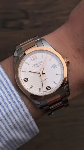 Đồng hồ LG conquest niềng vàng dial trắng vân kẻ sọc thanh lịch  #donghothuysi #dongholngines #longinesconquest #bdtwatch #donghochinhhang #L27855767 