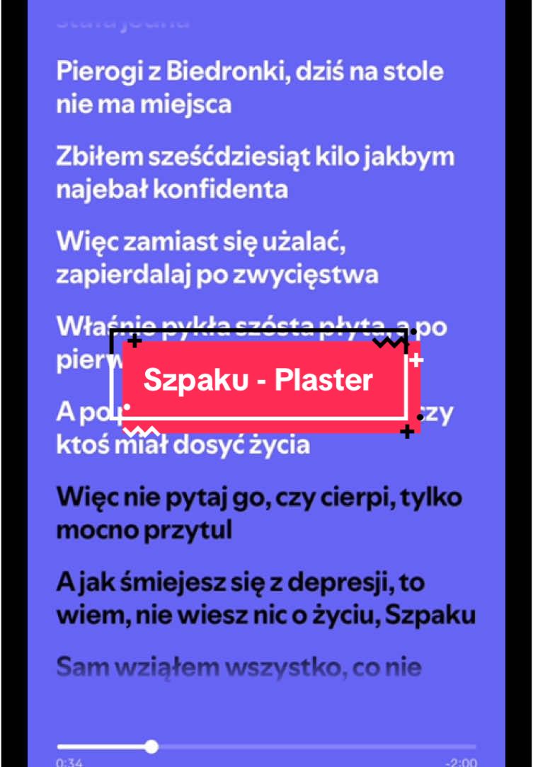 Szpaku - Plaster 🎶 Masz propozycje? Pisz w kom🩷 #dlaciebie#music#spotify#viral   