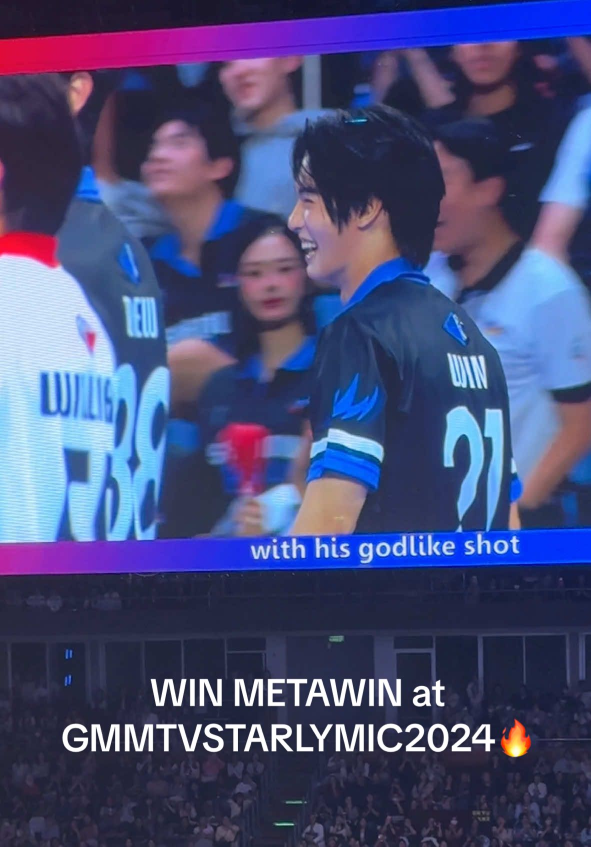 Win Metawin with his godlike shot 🏃💨🔥🔥 #winmetawin🐰  #starlympicgmmtv2024 #winmetawin #fourthnattawat #gmmtvstarlympic #gmmtv 