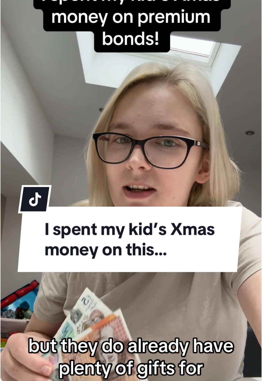 I spent my kid’s Xmas money on premium bonds! #mumtok #mumtokuk #mumsmakingmoneyonline #savingmoney #premiumbonds #christmasgifts #christmascash #controversialparenting