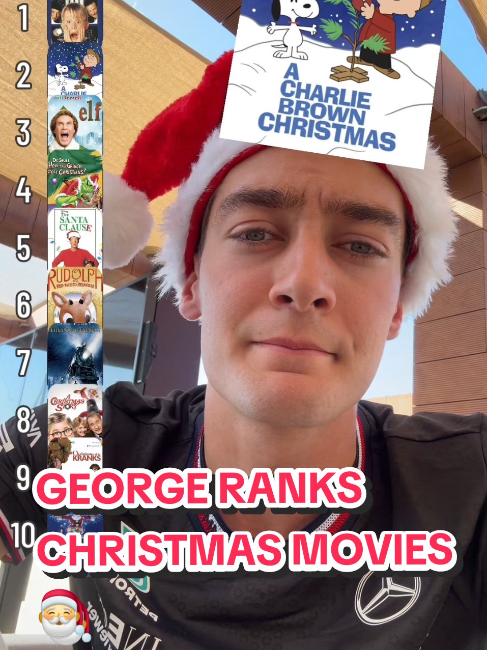 George Blind Ranks: Christmas Movies 🎅 
 
 #GeorgeRussell #Christmas #Mercedes #F1 #Movies #Films