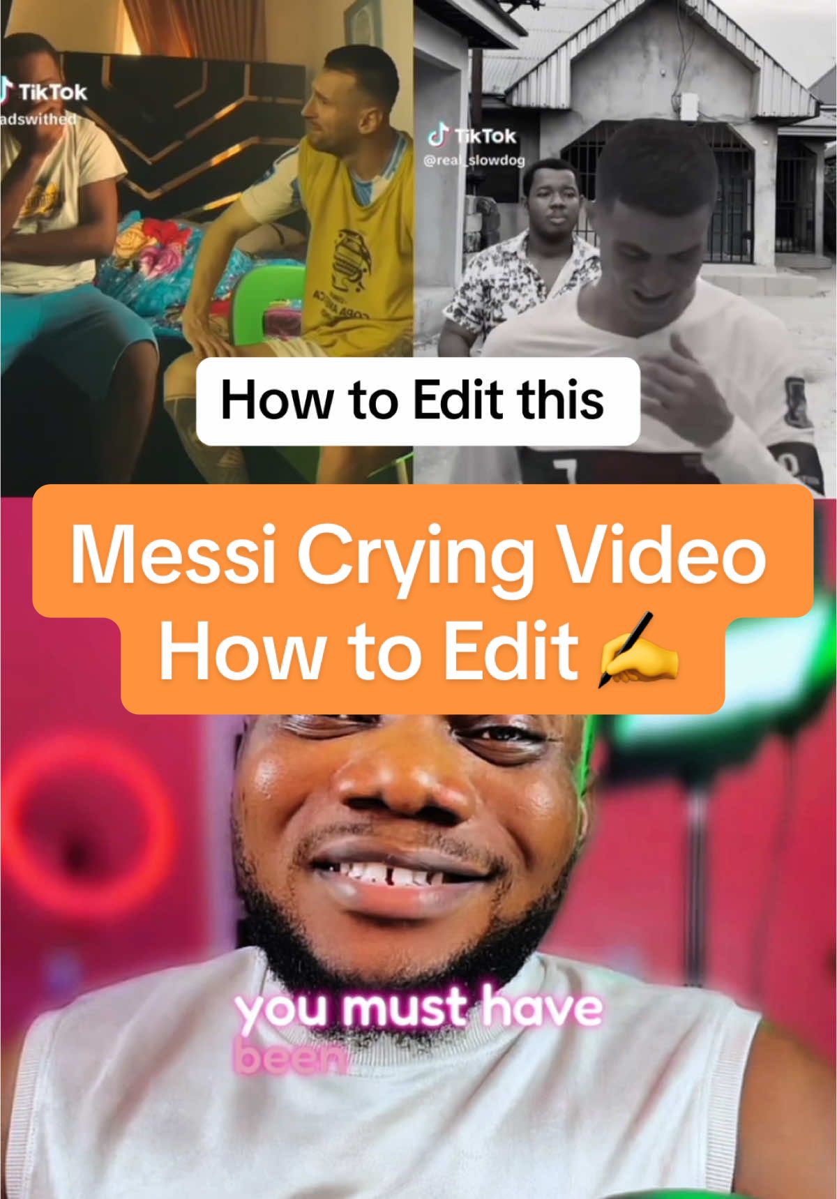 Ronaldo Crying, Messi Crying.  #viral_video #tiktoknigeria🇳🇬 #tiktokviral #1m 