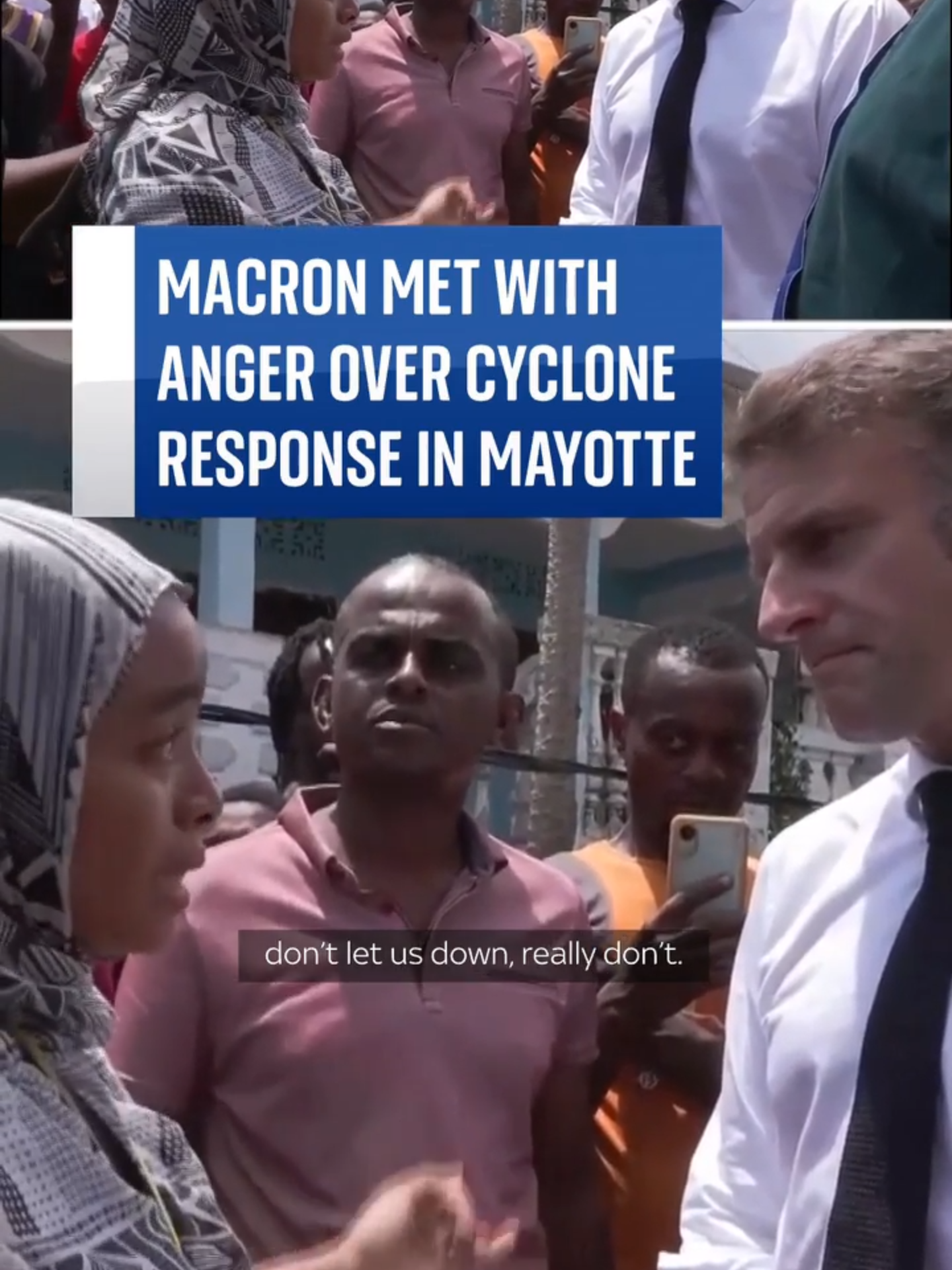 #French #President #EmmanuelMacron faced frustration from residents of #Mayotte during his visit to the Indian Ocean archipelago.