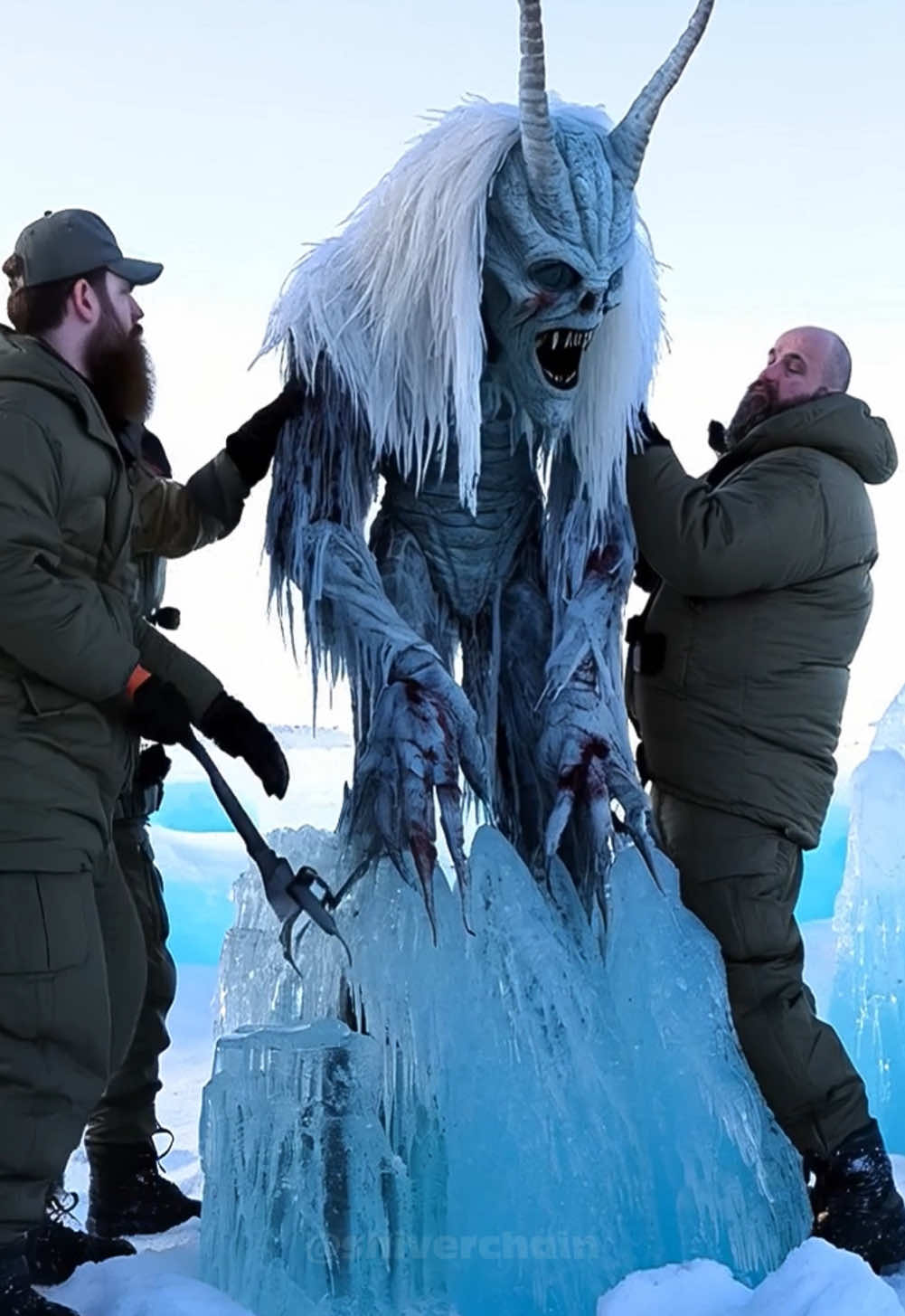 #ice #frozen #unidentified #creature #monster #aliens #antartica #mystic #nightmarefuel #exploring #polar