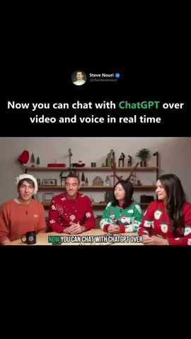 ChatGPT Vision 🤖 is here, unlocking advanced voice, live video, and screen-sharing capabilities! 🎤 📹 Share screens or chat face-to-face in real-time—making interactions smarter and smoother. 🎅 Santa Mode joins the fun too! Have festive, voice-based chats with Santa through ChatGPT’s unique capabilities. Rolling out to most Plus and Pro users this week, with Enterprise and educational access arriving early next year. 🎥: @openai *All rights reserved for the creators. Reach out for credit or removal.* #chatgpt #chatgptvision #future #technology #machinelearning #artificialintelligence #ai #generativeai #innovation #openai