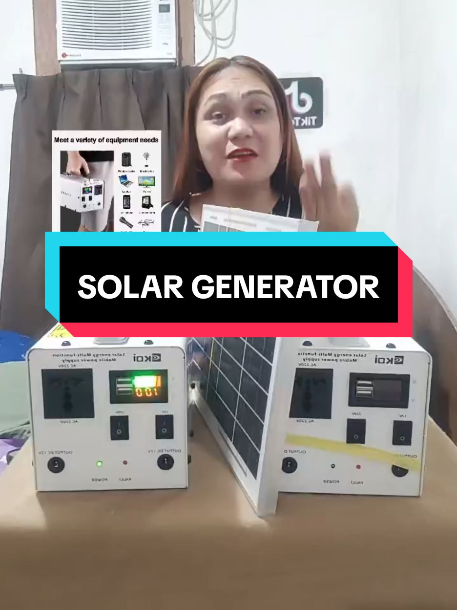 Portable power station 200w/220V multifunctional power station 78800mah large capacity solar generator. grabe ang ganda nito kaya order na. #powerstation #solargenerator #portablepowerstation #generator #koi #fyp #LIVEhighlights #TikTokLIVE #LIVE 