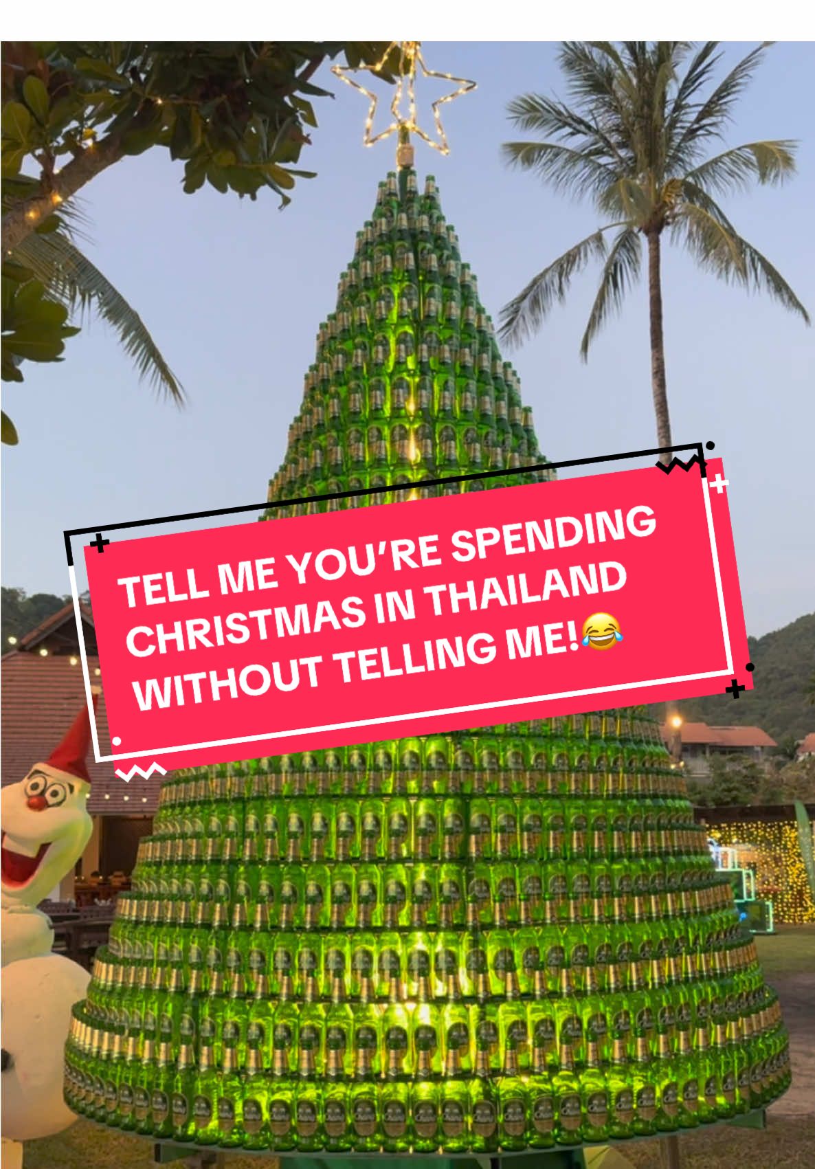 Tell me you’re spending Christmas in Thailand without telling me😂🍻 #thailand #chang #christmasinthailand 