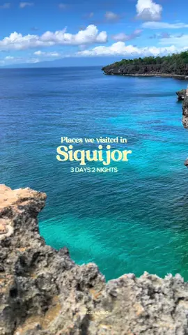 17 places we visited in Siquijor 🫶🏼  #travel #travelph #philippines #philippinestiktok #island #siquijor #beach #nature #sea 