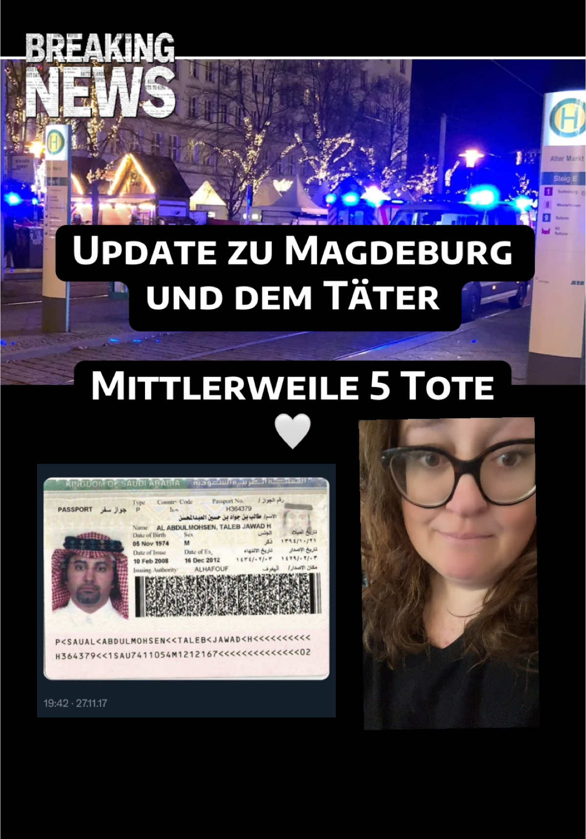 #magdeburg #weihnachtsmarkt #update #auto #magdeburgweihnachtsmarkt #täter #taleba #magdeburgcity #magdeburgerkind #magdeburgergirl #trauer #truecrimestory #eilmeldung #breakingnews #truecrimeupdates #truecrimeupdate #update #breakingnewsviral #truecrimefriennies ##truecrimedeutschland #truecrimedeutsch #truecrimegermany #truecrimecommunity #trending2024 #trending #viral2024 #fypシ #fypシ゚viral 