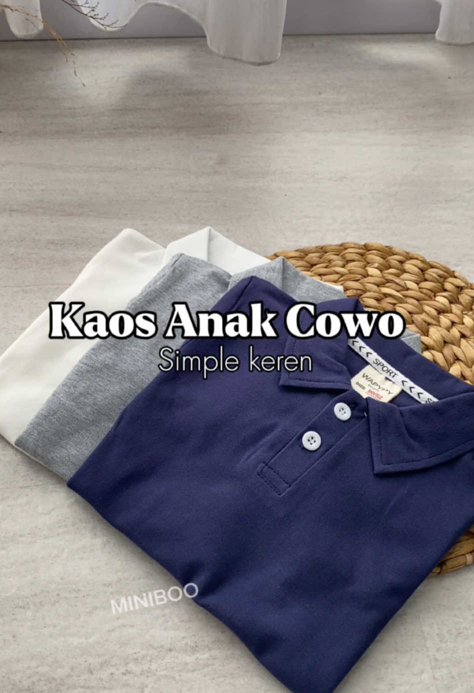 Rekomendasi kaos polo anak nih bun😍dipake acara formal ataupun non formal,bisa untuk anak 1-7th yaa🥰🙌🏻 #kemejaanak #kemejapolo #racuntiktok #bajuanakmurah #ootdanakcowok #fyp