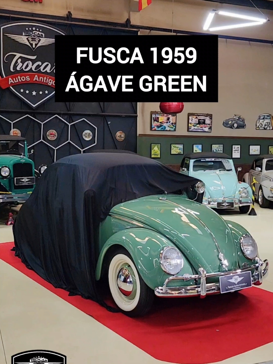 é o Fusca 1959, um projeto especial restaurado completamente de acordo com as exigências do cliente, pintado na icônica cor alemã Agave Green da linha Sikkens. Além da restauração impecável, esse clássico recebeu itens de conforto e sofisticação, como: Ar-condicionado, Instrumentos marcadores de RPM e medidor de combustível da Cronomac, Direção elétrica, Alavanca de engate rápido, Bananinha de época, Bancos confortáveis, Escapamento de inox da linha da MAF. Um trabalho que une o charme do passado com a tecnologia e o conforto de hoje!