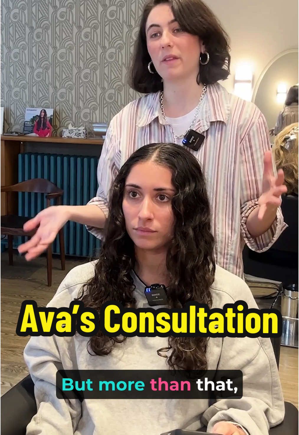 Lets give Ava some volume at the top by adding A LOT of layers.  #curlyhaircut #curlyshag #torontohairstylist #torontohairdresser #torontohair #torontohairsalon #torontohairstylists #curtainbangs #haircut #hairbrained #hairbrained_official⁠ #curlyhairspecialist #curlycut #lowmaintenancehair #hairtransformation #hairconsultation #lizaslocks