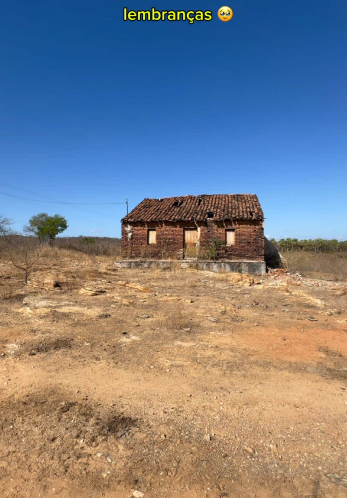 Lembranças da casa antiga que antes fiz morada 🌵🥹🏚️#casaabandonada #casaantiga #lembrancas #volta #regresso #infancia #sertao #nordeste #poeta #poesia #nordestino #poema 