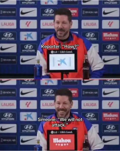 He is definitely loosing if he reslly said that 😂😂 #football #footballedit #editor #viral #trending #videoviral #dontflop #barca #simeone #athletico #madrid #offside #trap #fypviral #fyp