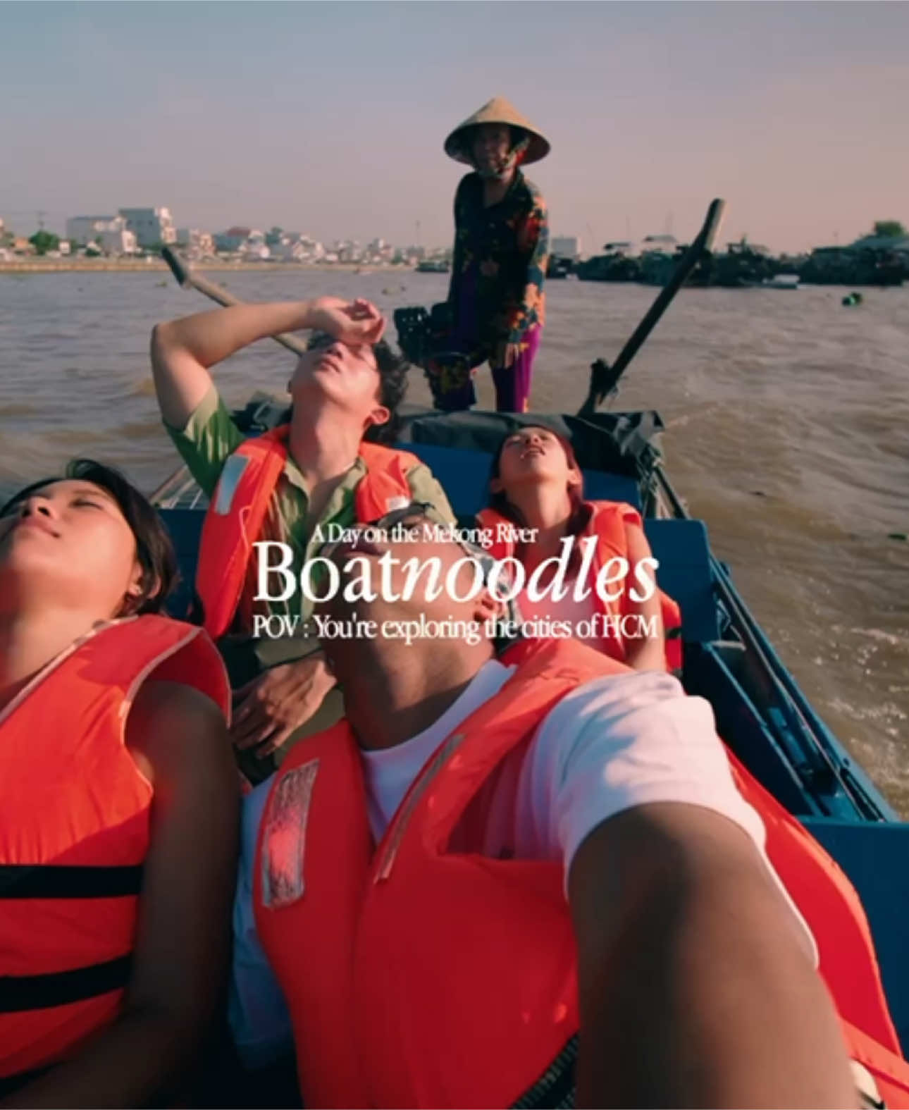 exploring the Mekong River in Vietnam HCM with the gang and having noodles ON the boat 😮‍💨😚 #hcm #vietnam #cinematic #Vlog #filmmaking #fyp #travel #mekong #traveltok #cinematography 