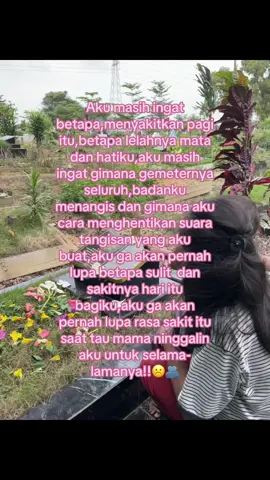 03-12-2023🥀  Tepat 1 tahun mama pergi,kami semua kangen mama,kangen cerita,saling curhat,ketawa gajelas,sekarang kita udah gabisa ngersain itu lagi☹️🫂 #missmom 