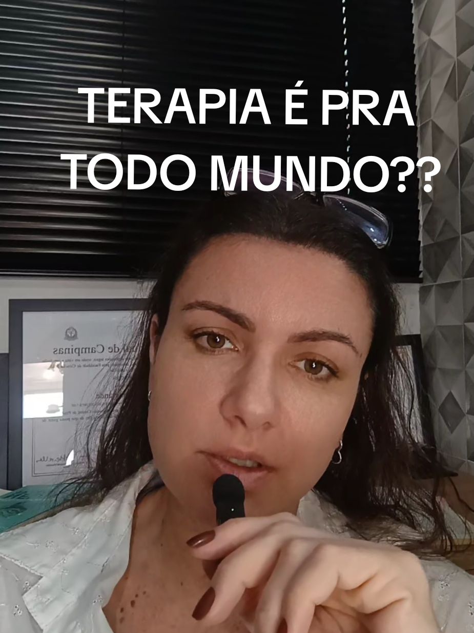 Psicoterapia é pra todo mundo? É pra vc? #psicologia #psicoterapia #terapia #terapiaonline #psicologiaclinica 