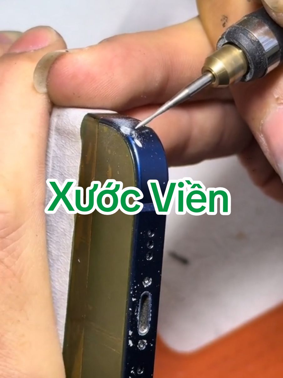 Xử lý vỏ iphone xước viền #phapsuchina #suadienthoai #voiphone #iphone12 
