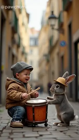 Adorable little one dancing and playing the drums! #Cute #Baby #HappyMoments #JoyfulTimes #baby #babylaugh #fyp #ai #babyhappy #cuteanimals A delightful burst of joy this festive season. 🌟