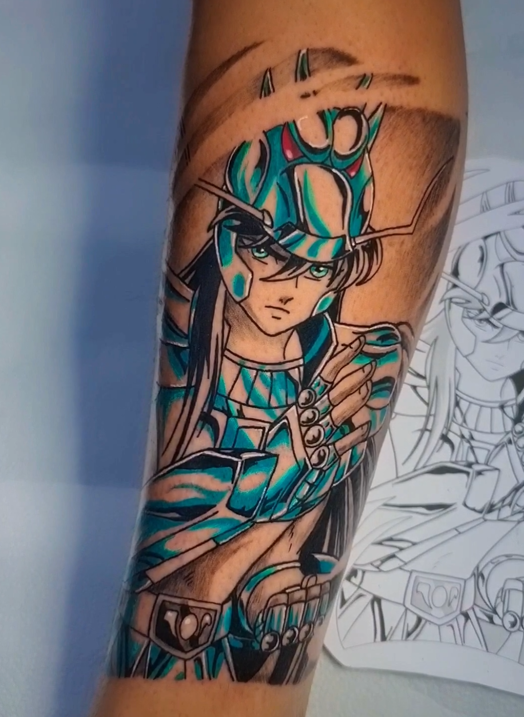 SHIRYU DE DRAGAO 🐉 Penúltimo da coleção 5 de bronze. Me diz quem de Cdz você tatuaria ?  Para orçamento 11 965866045  #cavaleirosdozodiaco #oscavaleirosdozodíaco #saintseiya #shiryu #cdz #cdztattoo #saintseyatattoo 