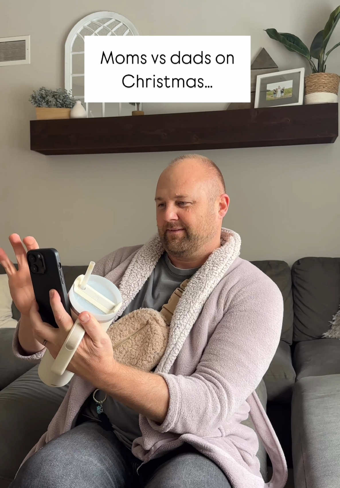 We all know our rolls on Christmas morning 😆 #couplescomedy #couplesfunnyvideos #husbandandwifehumor #coupleshumor #husbandandwifecomedy #couplescomedygoals #couplesfunnyhumor 