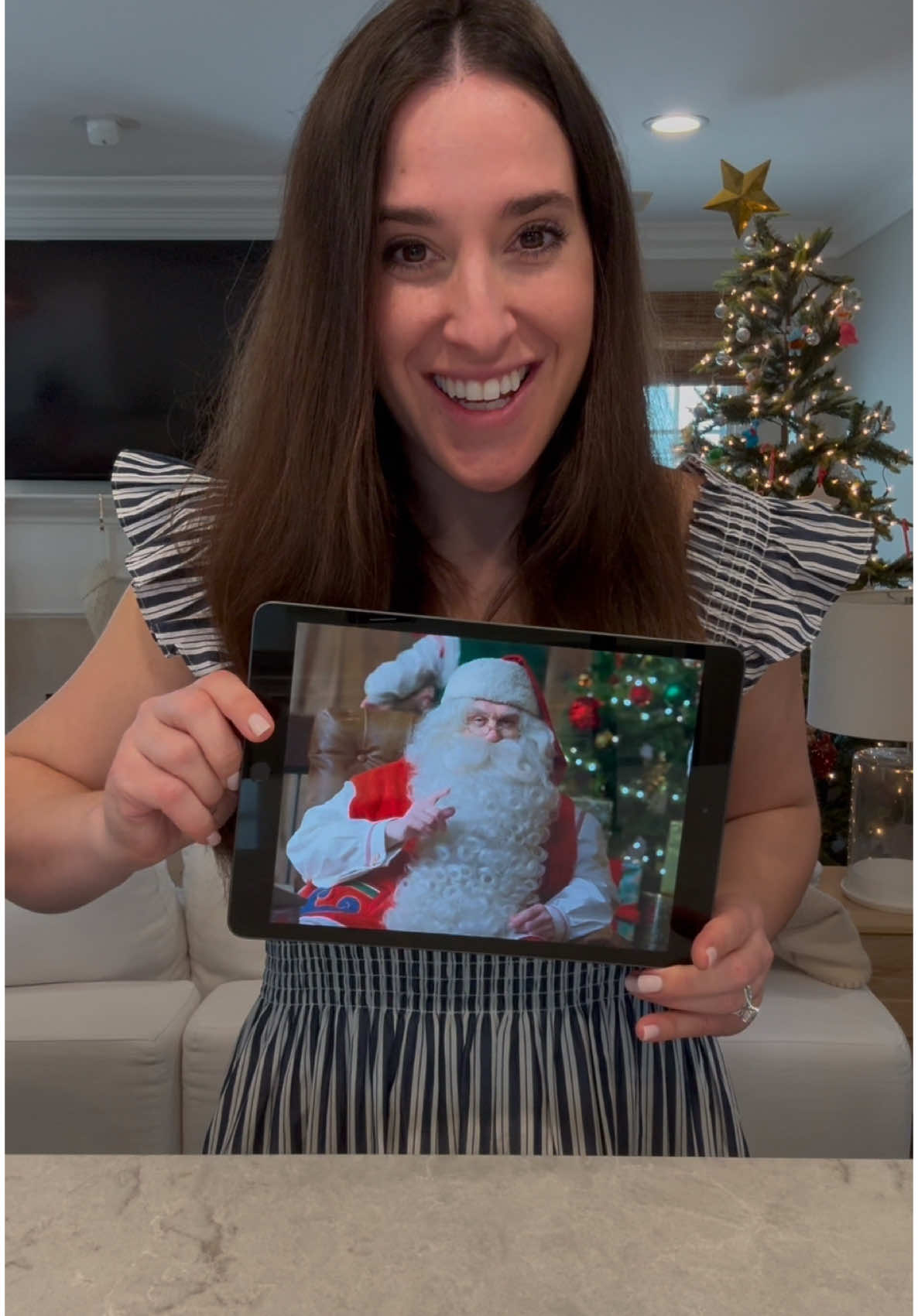 A new tradition for your family... Personalized calls and videos from Santa himself with the @Santa Claus app! 🎅🏻🎄 #pnppartner Why we love the Portable North Pole - Santa's #1 Christmas app that delivers cinematic personalized video messages and calls to children across the world! -  You can create personalized videos with detailed customization options for your child's name, interests, pictures and behavior. - It's a super easy way to start a new tradition, creating wonder and excitement for your family during the holidays. - The app has endless magic, including personalized bedtime stories, interactive and personalized gift tags to print at home…There are even video messages for Christmas Eve…Get a video message directly from Santa sleigh - games and more! #christmastradition #newtraditions #holidaytraditions #PNPsanta #christmasmagic #holidaymagic #santamagic 