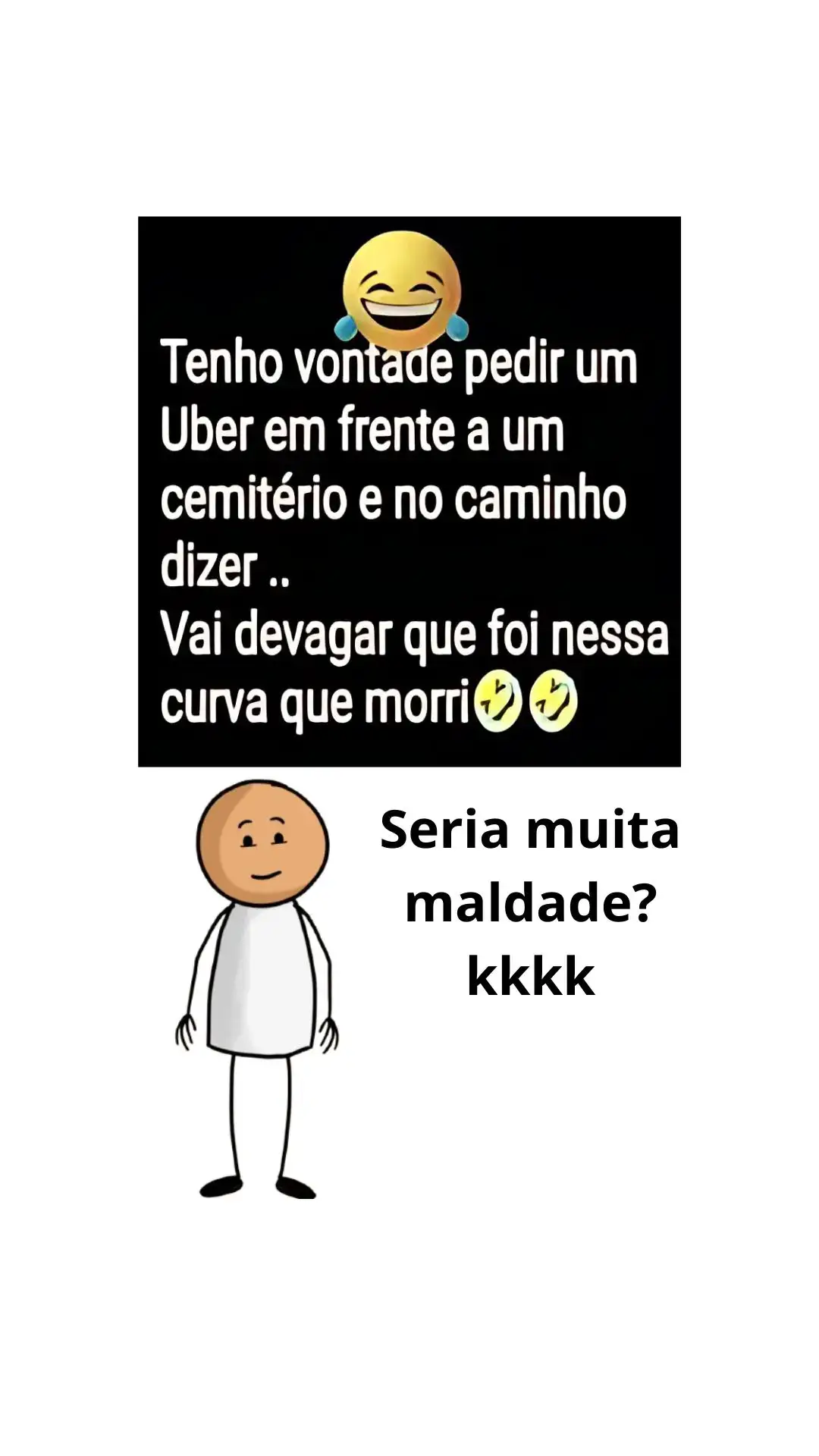 Acho que seria maldade, mas que seria engraçado, seria! kkkkk. #humor #comedia #descontracao 