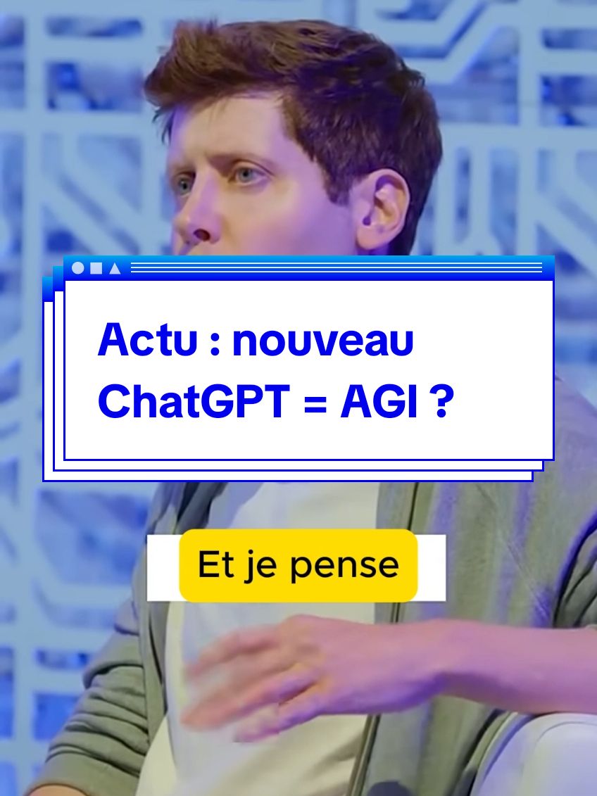 Actu : définition de l'AGI (intelligence artificielle générale) que Sam Altman prétend être sur le point d'atteindre avec son nouveau modèle de ChatGPT GPT 3o et les conséquences possibles de l’AGI sur les emplois, la société et l’humanité en général #agi #asi #openai #chatgptfrance #chatgptfrancais #grok #claudeai #anthropic #perplexity #notebooklm 