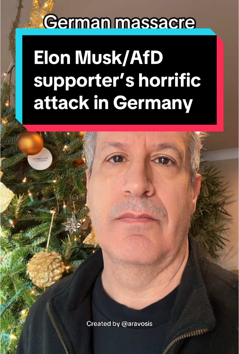 21DEC24 #news #fyp German terror attack suspect is supporter of Elon Musk and German far-right extremist party.