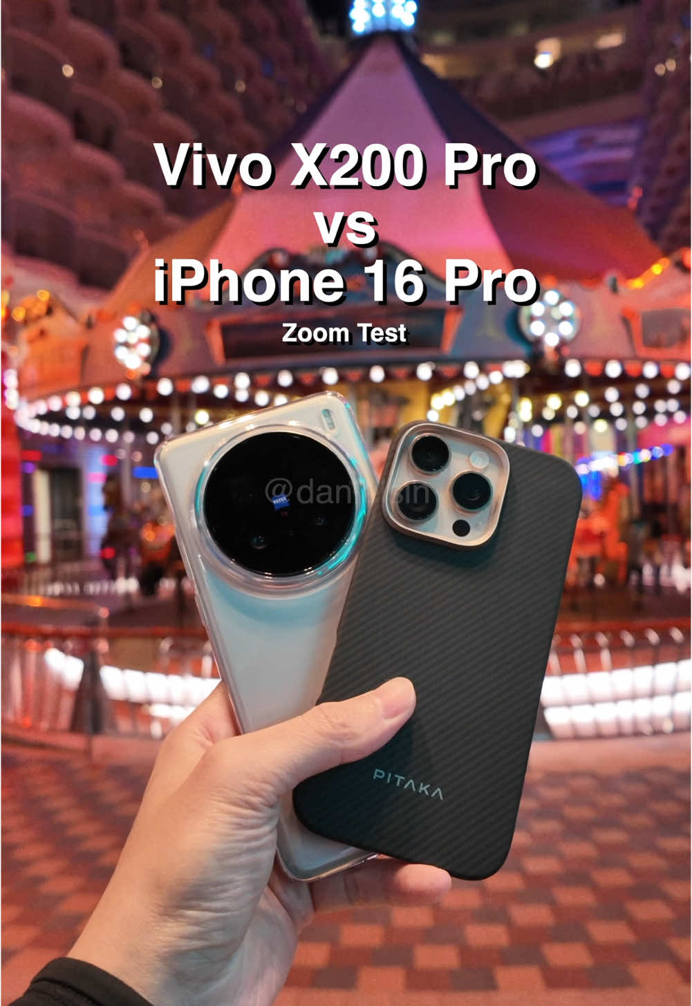 iPhone 16 Pro vs Vivo X200 Pro Zoom Test! Stopping at 25x zoomsince it’s the max on the iPhone. The Vivo is still clean at 25x at low light too! @vivo_global @apple 