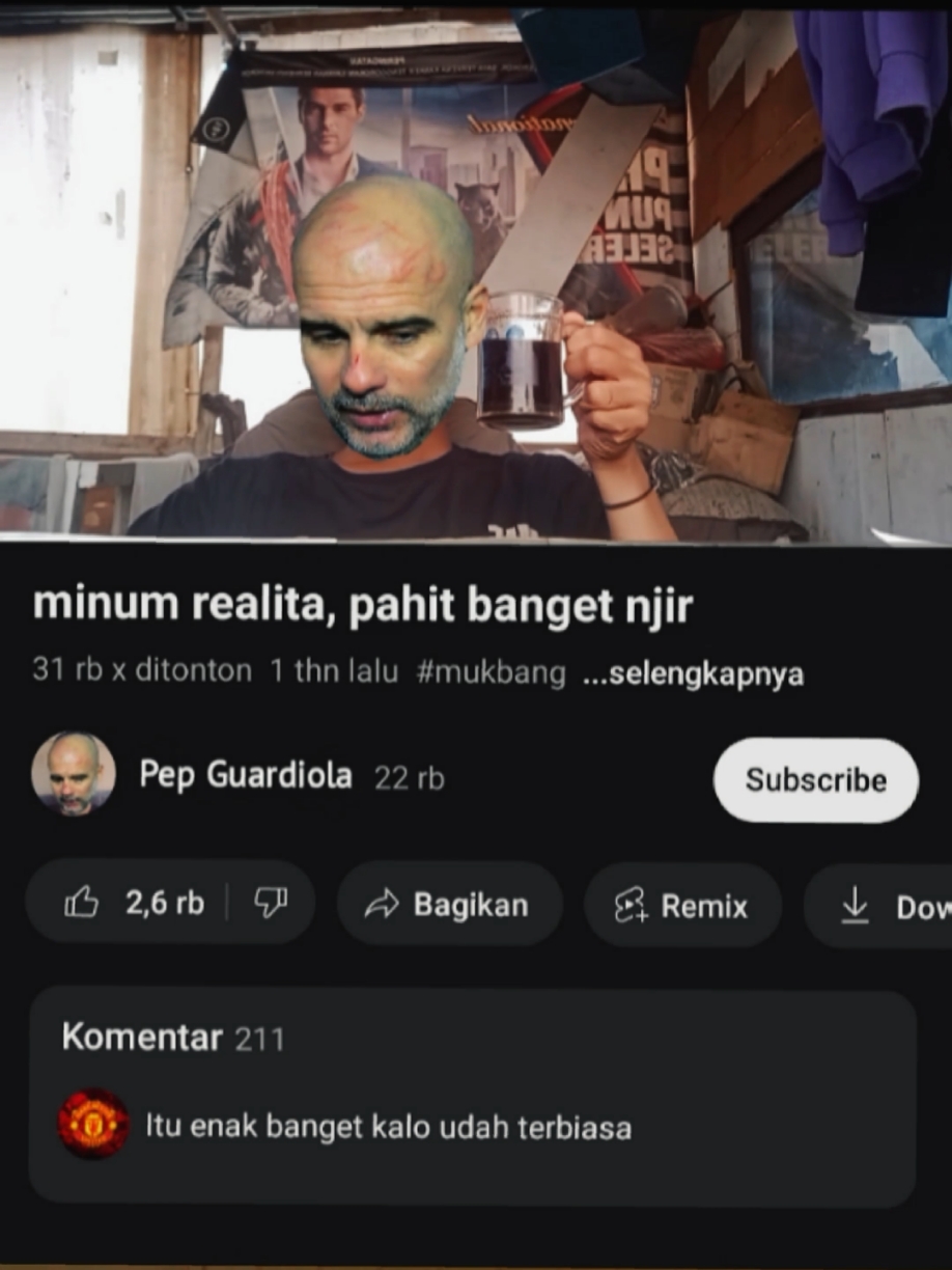 Semangat pep #mancity #manchestercity #pepguardiola #meme #fyp 