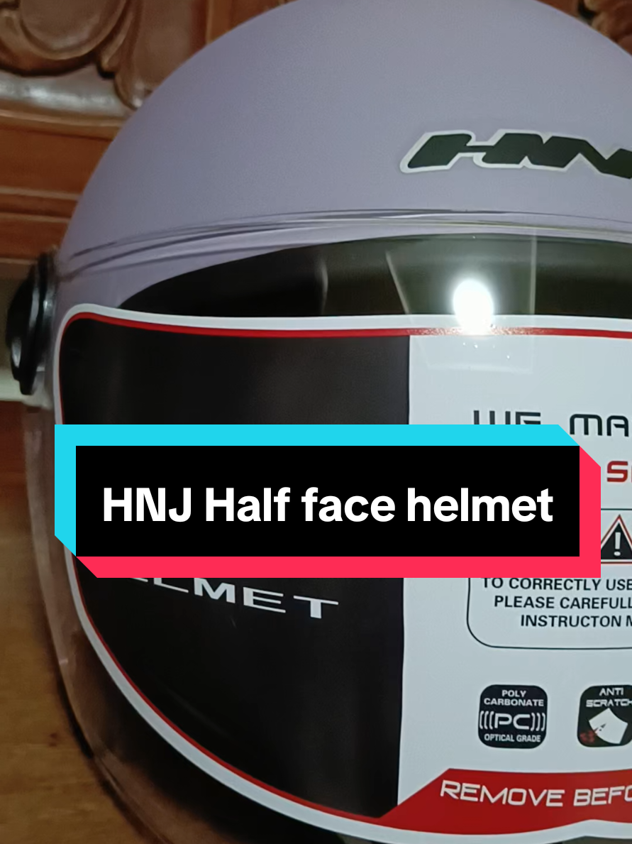 motorcycle helmet #helmet #halffacehelmet #hnj #hnjhelmet #matte #purple #singlevisor #fyp 