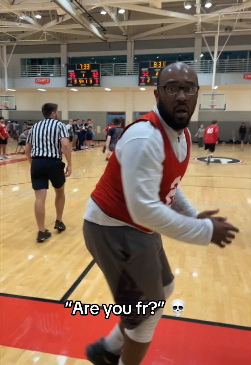 Bro was in disbelief. 😭 (@meme.) #funny #fail #basketball #foul #meme 