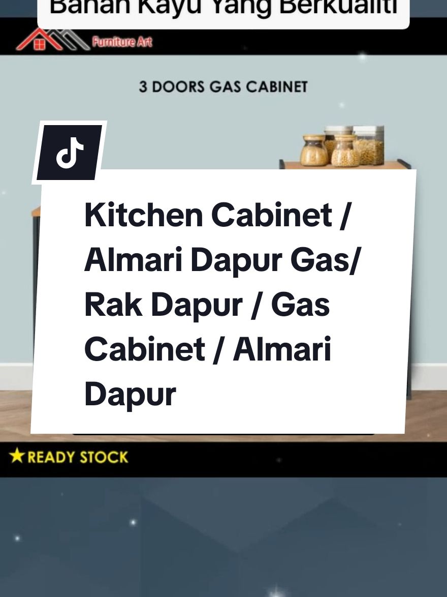 Kitchen Cabinet /Almari Dapur Gas/ Rak Dapur / Gas Cabinet / Almari Dapur Furniture Harga turun kepada hanya RM109.99! #kabinetdapur #kabinet dapur massk #almaridapurgas #rakdapur #gascabinet #gascabinetmurah #almaridapur 