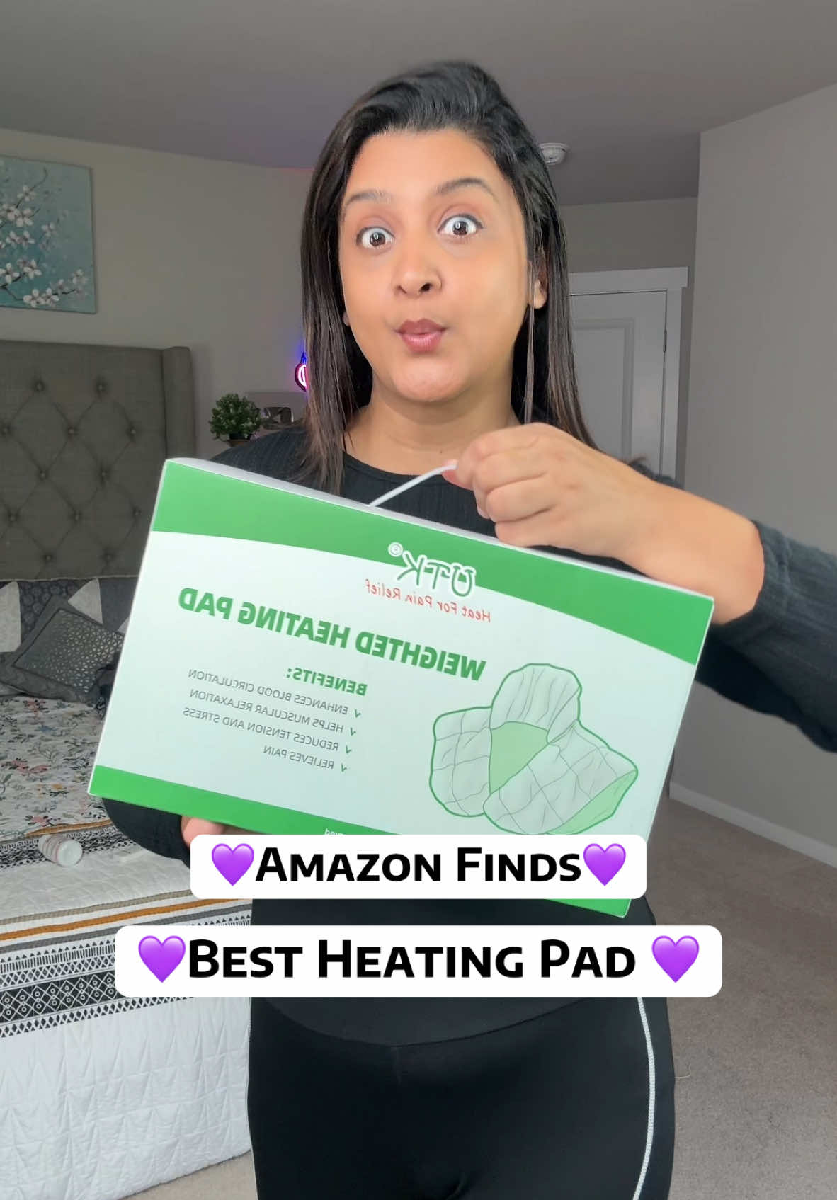 Amazon💜Best Weighted Heating Pad for Neck & Shoulders👉UTK Nalax #heatingpad #heattherapy #soremusclerelief #crampsreliever #heatingpads #painrelief #christmasgiftideas #amazon  @Amazon #musthaves 