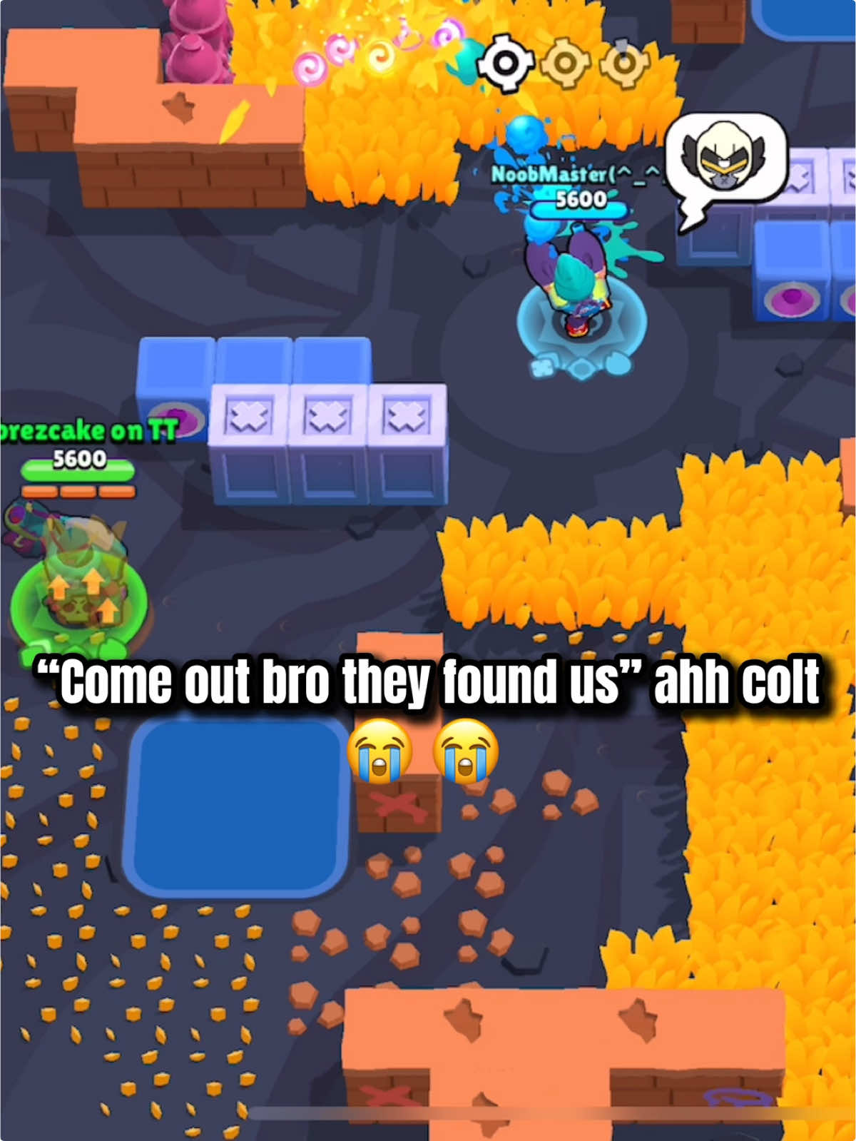 Let me hide bro 😭 | #fyp #brawlstars #abrezcake 