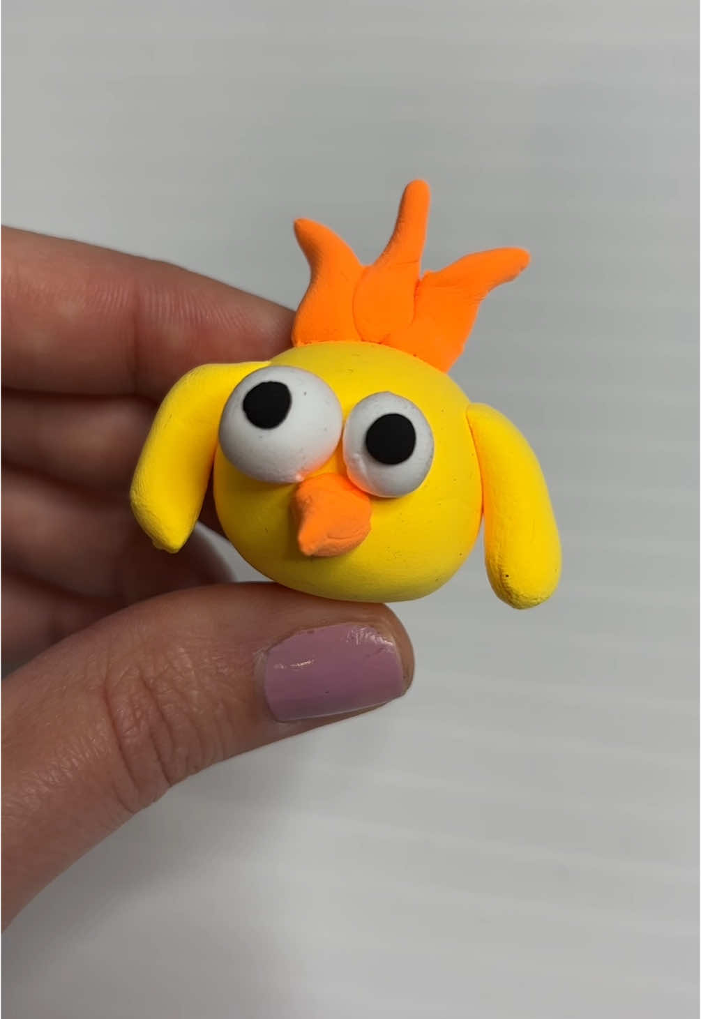 Cute Chick Clay art for kids #clay #craft #kids #clayartistoftiktok 