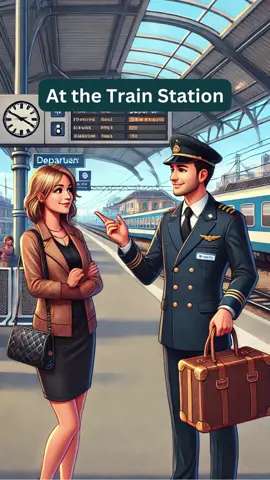 At the Train Station – Practical English Conversation for Travel