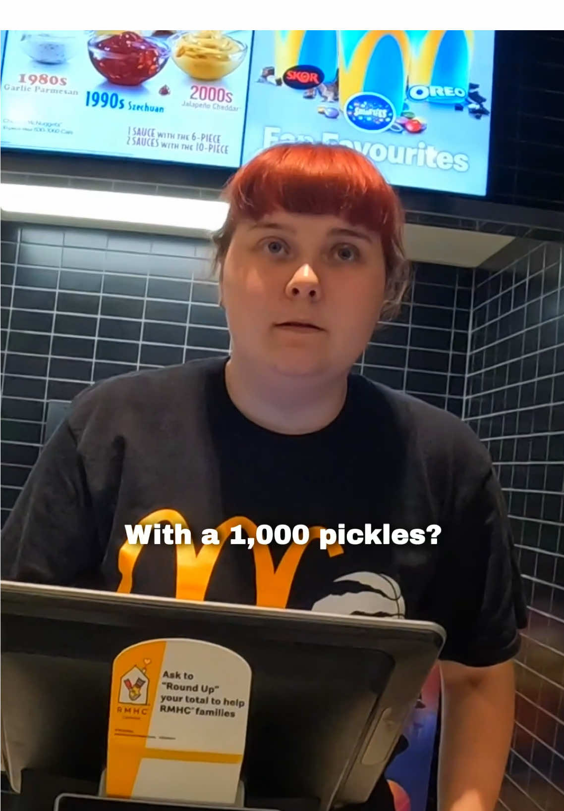 I bought burgers with 1,000 pickles! #pickles #burgers #mcdonalds #kindness 