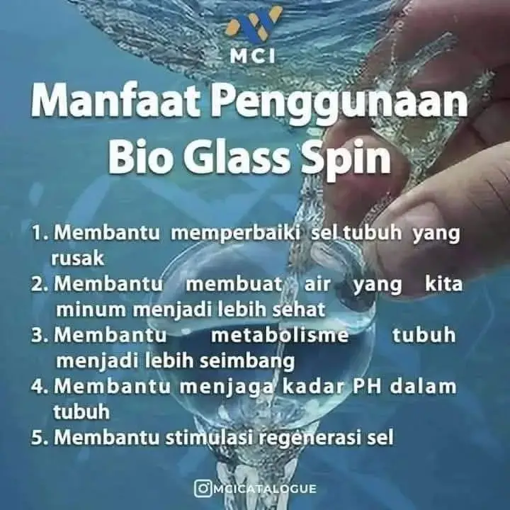 *Emang Apa Bedanya Bioglass Spin Dengan Bioglass Yang Lempengan*❓ #bioglassSpin lebih ke... (baca gambar untuk lengkapnya) Konsultasikan langsung kebutuhan #bioglassseriesmci  more info chat me Gillian ya  Distributor Resmi MCI #bioglassmci #bioglass #bisnisasyik #betterlifewithmci #hidupsehat #airhexagonal 