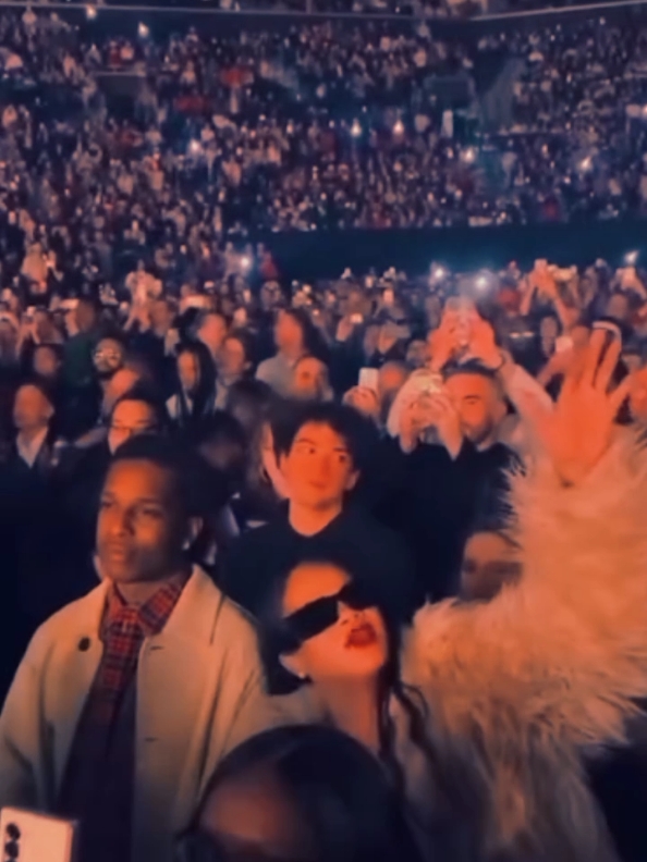 Mad In Love Rihanna Spotted Enjoying Ex-boyfriend Chris Brown's Performance While Bored Baby Daddy Asap Rocky Was Sitted Right Next To Her #rihanna #asaprocky #chrisbrown #exboyfriend #trendingvideo #musician 