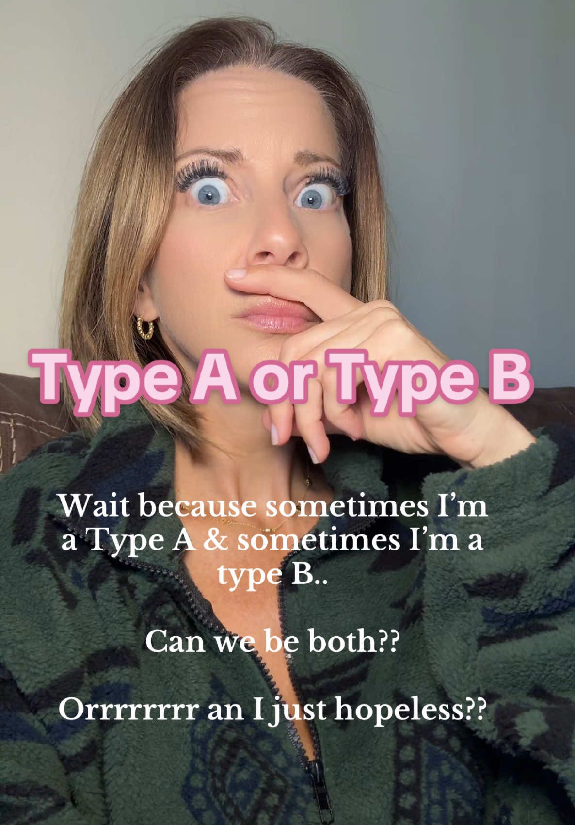 Anyone else?? Type A, Type B….whats a combo? ☺️☺️ #typeA #typeB #hotmess #momtomom #mominfluencer #momhumor 